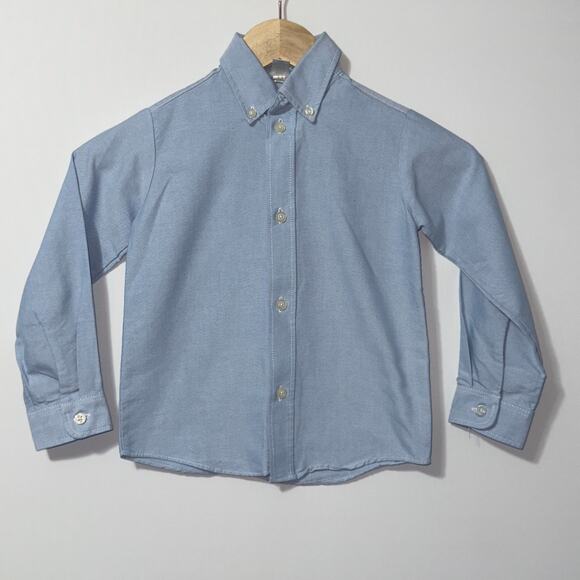 George Blue Button-Down Shirt boys size 5T - Picture 1 of 6